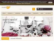 Tablet Screenshot of essenzasperfumes.com